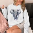 Elephant Artwork Animal Motif Art Animal Elephant Unisex Hoodie