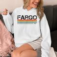 Fargo City レトロ ヴィンテージ ストライプ ギフトとお土産 パーカー