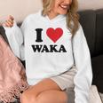 I Heart Waka ファーストネーム I Love パーソナライズ パーカー
