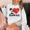 I Love Hawaii ハワイアンハートパーム レディース メンズ ボーイズ ガールズ パーカー
