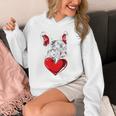 Valentine's Day Boston Terrier Dog Vector Unisex Hoodie, funny design