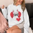 Valentine's Day Boston Terrier Unisex Hoodie, funny design
