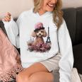 かわいい フランス パリ エッフェル塔 トイプードル パリジャンプードル 長袖tシャツ パーカー