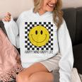 ハッピーマインド ハッピーライフ 70年代 スマイルチェック ハッピースマイルフェイス パーカー