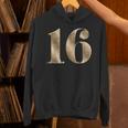 16 16 誕生日 お気に入り 数字 フルール・ド・リス デザイン パーカー