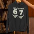7歳の誕生日 I Was 6 Now Im 7歳 シックスセブン ミーム キッズ パーカー