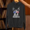 Boston Terrier 4th Of July Merica Men Women USA Flag Vintage Unisex Hoodie, Boston Terrier 4th Of July Hoodies, gift for family, gift for coworker