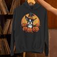 Boston Terrier Bostie Dog Breed Pet Halloween Pumpkins Unisex Hoodie, Boston Terrier Halloween Hoodies, gift for family, gift for coworker