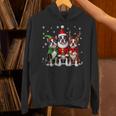 Boston Terrier Christmas Dogs Santa Reindeer Elf Unisex Hoodie, Boston Terrier Christmas Hoodies, gift for family, gift for coworker