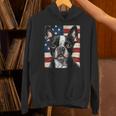 Boston Terrier Dog American Flag 4th Of July Patriotic Puppy Unisex Hoodie, Patriotic Boston Terrier Hoodies, American Boston Terrier Hoodies, Boston Terrier 4th Of July Hoodies, gift for family, gift for coworker
