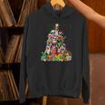 Boston Terrier Dog Christmas Tree Lights Xmas Pajama For Men Women Kids Unisex Hoodie, Boston Terrier Christmas Hoodies, gift for family, gift for coworker