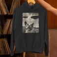 Boston Terrier Dog UFO Alien Extraterrestrial Selfie Unisex Hoodie, gift for family, gift for coworker