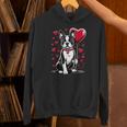 Boston Terrier Dog Valentine's Day Dog Owner Valentine Unisex Hoodie, gift for family, gift for coworker