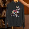 Boston Terrier Floral Vintage Dog Mom Distressed Men Women Kids Unisex Hoodie, Boston Terrier Mom Hoodies, gift for family, gift for coworker