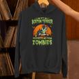 Boston Terrier Halloween Zombie American Gentleman Dog Lover Unisex Hoodie, Boston Terrier Halloween Hoodies, American Boston Terrier Hoodies, gift for family, gift for coworker