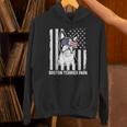 Boston Terrier Papa Cool Dog Lover USA American Flag Men Women Unisex Hoodie, American Boston Terrier Hoodies, gift for family, gift for coworker
