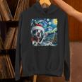 Boston Terrier Santa Starry Night Van Gogh Christmas Dog Men Women Kids Unisex Hoodie, Boston Terrier Christmas Hoodies, gift for family, gift for coworker