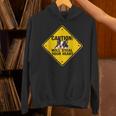 Caution Sign Boston Terrier Dog Bostie Puppy Unisex Hoodie, gift for family, gift for coworker