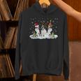Christmas Boston Terrier Santa Dog Lover Unisex Hoodie, Boston Terrier Christmas Hoodies, gift for family, gift for coworker