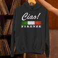 Ciao Italia トリコローレ イタリア国旗 フィレンツェ フィレンツェ イタリア 長袖tシャツ パーカー