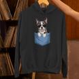 Cute Pocket Boston Terrier Lover Dog Mom Unisex Hoodie, Boston Terrier Mom Hoodies, gift for family, gift for coworker