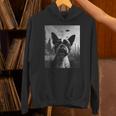Dog Mom Dad Alien Selfie Boston Terrier UFO For Men Women Unisex Hoodie, Boston Terrier Mom Hoodies, Boston Terrier Dad Hoodies, gift for family, gift for coworker