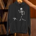 Halloween Boston Terrier And Skeleton Unisex Hoodie, Boston Terrier Halloween Hoodies, gift for family, gift for coworker