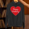 Happy Birthday ハッピーバースデー（お誕生日）ビッグハート サプライズイベント かわいい文字 デザイン パーカー