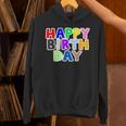 Happy Birthday（ハッピーバースデー）カラフルポップ【お誕生日 プリント】サプライズ 文字 イベントデザイン パーカー