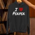 I Heart 愛 Pekpek フィリピンタガログ語 フィリピン フィリピン人 長袖tシャツ パーカー