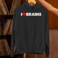 I Love ハート Brains パーカー