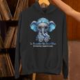In November We Wear Blue Elephant Diabetes Awareness Unisex Hoodie