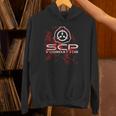 Scp、財団、血で 長袖tシャツ パーカー