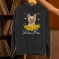 Sunflower Yorkie Mom Dog Lover Unisex Hoodie, gift for family, gift for coworker