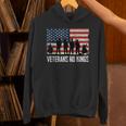 Veterans No Kings Vintage America Flag Veterans Hoodie