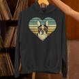 Vintage American Boston Terrier Lovers Valentine's Day Unisex Hoodie, American Boston Terrier Hoodies, gift for family, gift for coworker