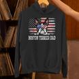 Vintage Boston Terrier Dad American Flag Father's Day Unisex Hoodie, Boston Terrier Dad Hoodies, American Boston Terrier Hoodies, gift for family, gift for coworker