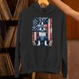 Vintage Boston Terrier Dog American USA US Flag Pets Lovers Unisex Hoodie, American Boston Terrier Hoodies, gift for family, gift for coworker