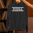 「Riona」ヘボン式「りおな」「リオナ」下の名前 ローマ字 名入れ 名乗り ラテン文字 綴り パーカー