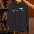 ハートビート、馬、馬好き、ライダー、贈り物、馬が大好き 長袖tシャツ パーカー