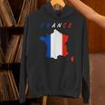 フランスの地図の中のフランス国旗tシャツ パーカー
