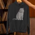 ブリティッシュショートヘアの猫 長袖tシャツ パーカー