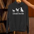 ラブラドールレトリバー エボリューションデザイン ラブラドールオーナー向け 長袖tシャツ パーカー
