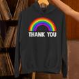 レインボー Thank You パーカー