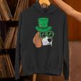 レプラコーン ビーグル シャムロックグラス セントパトリックスデー 犬の贈り物 パーカー