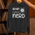 ヴィンテージ NERDファレル Brain Is Forever Nerd ギフトアイデア パーカー