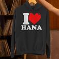 私はハナという名前が大好きです パーカー