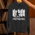 面白い消防士消防チーム消防団 パーカー