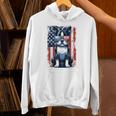 Boston Terrier Dog American USA US Flag Pets Vintage Outfit Unisex Hoodie, American Boston Terrier Hoodies, gift for family, gift for coworker