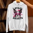 Boston Terrier Heart Glasses Girls Bostie Valentines Day Unisex Hoodie, gift for family, gift for coworker